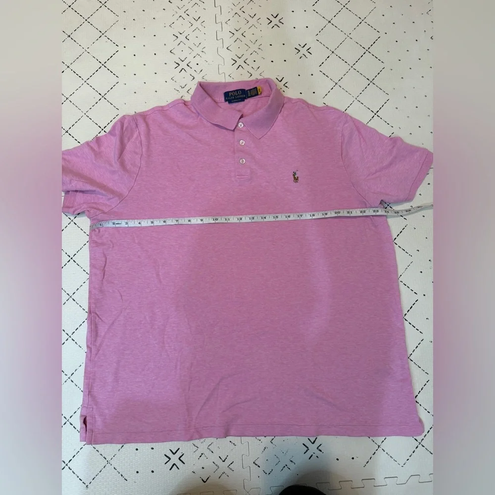 Polo Ralph Lauren Cotton classic -Fit Polo Shirt‎ pink heather XL